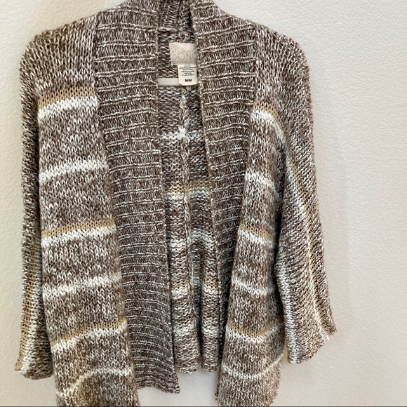 Billabong cozy knit stripe cardigan sweater M - Picture 1 of 11